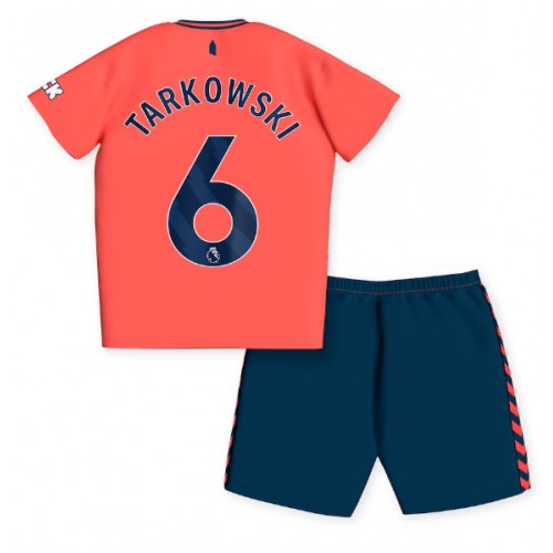 Fotballdrakt Barn Everton James Tarkowski #6 Bortedraktsett 2023-24 Kortermet (+ Korte bukser)